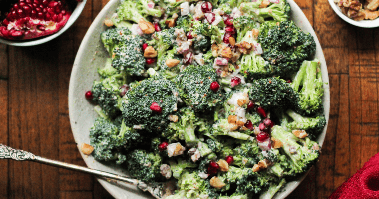 Broccoli Pomegranate Salad