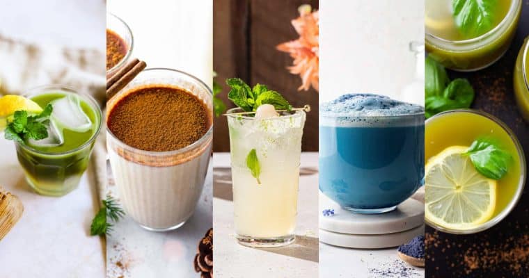 48+ Vegan Drinks Recipes [Teas, Mocktails, Smoothies, & more]