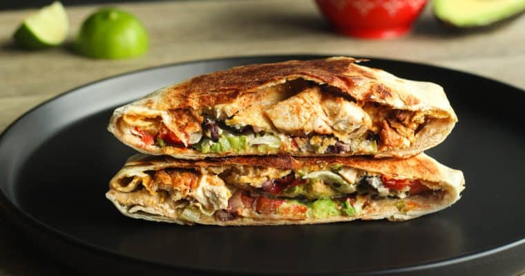 Chicken Crunch Wrap [Healthy High-Protein]