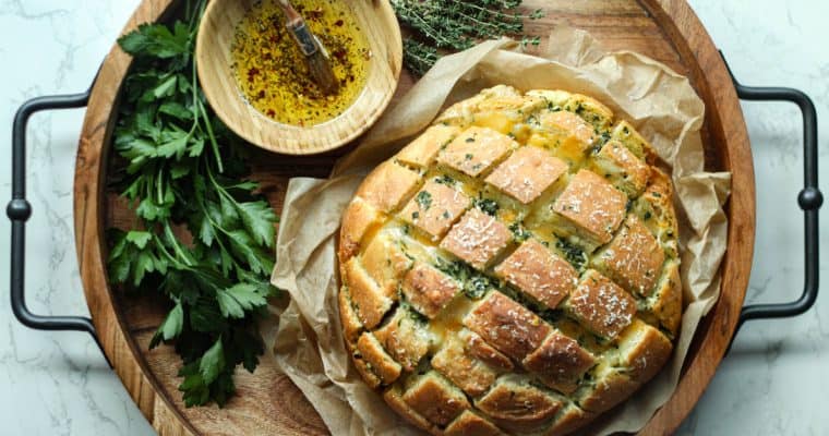Stuffed Garlic Bread Recipe [Easy and Cheesy!]
