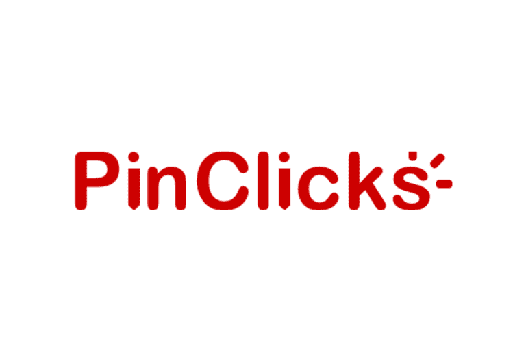 PinClicks Pinterest keyword research tool logo for blogging tips and tools list.