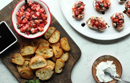 Bruschetta on Crostini