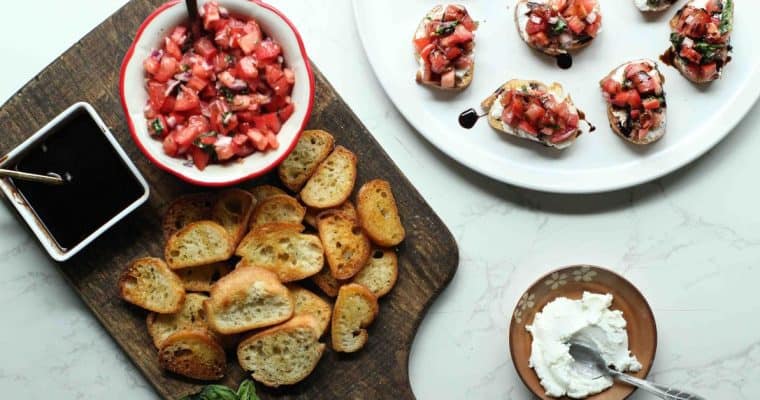 Bruschetta on Crostini