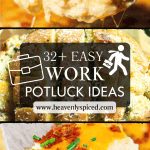 32+ Easy Work Potluck Ideas: macaroni and cheese, stuffed garlic bread, casserole.